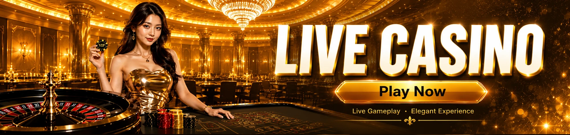 B88 Live Casino elegant gameplay banner